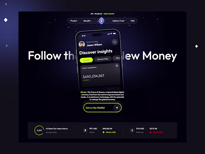 Cover image for Bitcoin: Crypto Education and Portfolio App