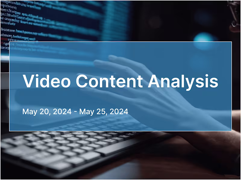 Cover image for Video Content Analysis