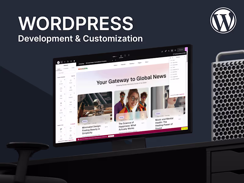 Cover image for WordPress Website Development & Customization