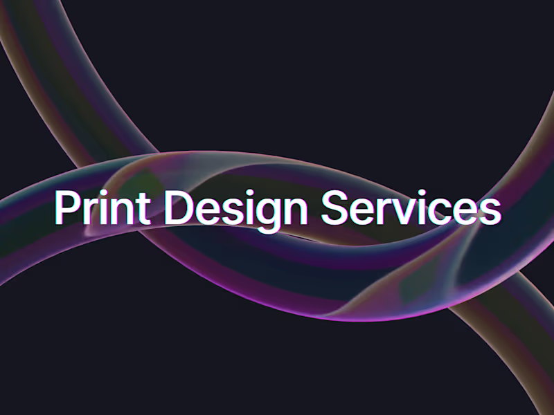 Cover image for Print Design Services