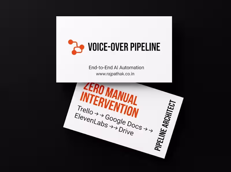 Cover image for Automated Voice-over Workflow for Content Production