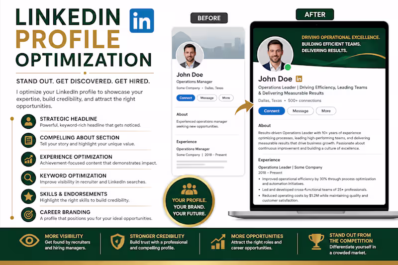 Cover image for LinkedIn Profile Optimization