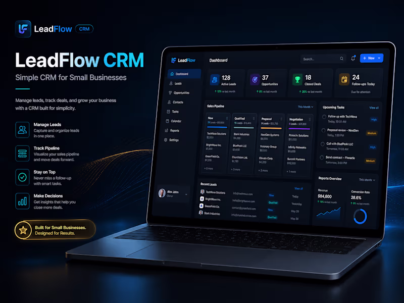 Cover image for A modern SaaS landing page