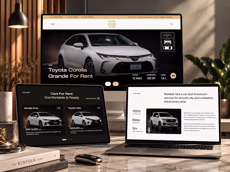 Cover image for Naveed Enterprises Car Rental Website Design