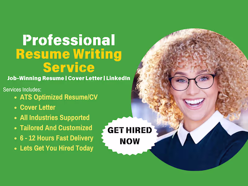 Cover image for I will write, edit, your resume, cover letter, optimize LinkedIn