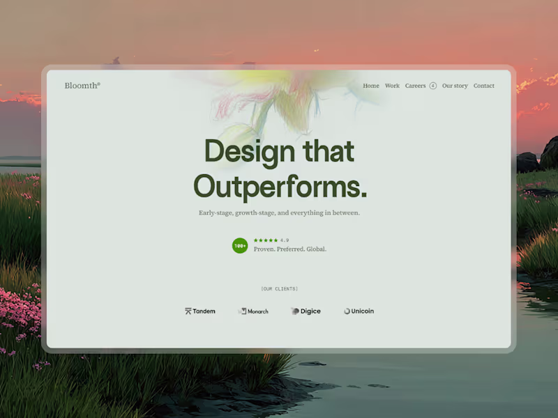 Cover image for Bloomth | Lightweight high-conversion Framer template