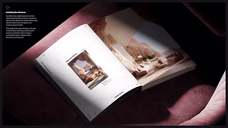 Cover image for Coral studio website design