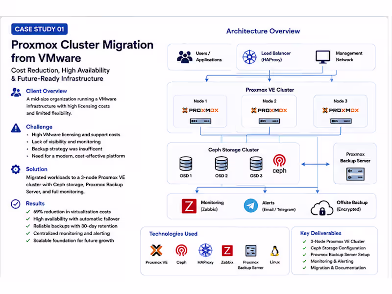 Cover image for VMware to Proxmox Cluster Migration