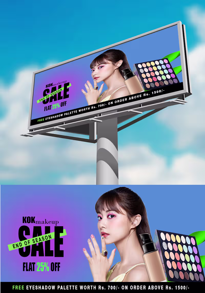 Cover image for Designed a high-impact billboard advertising creative for a ...