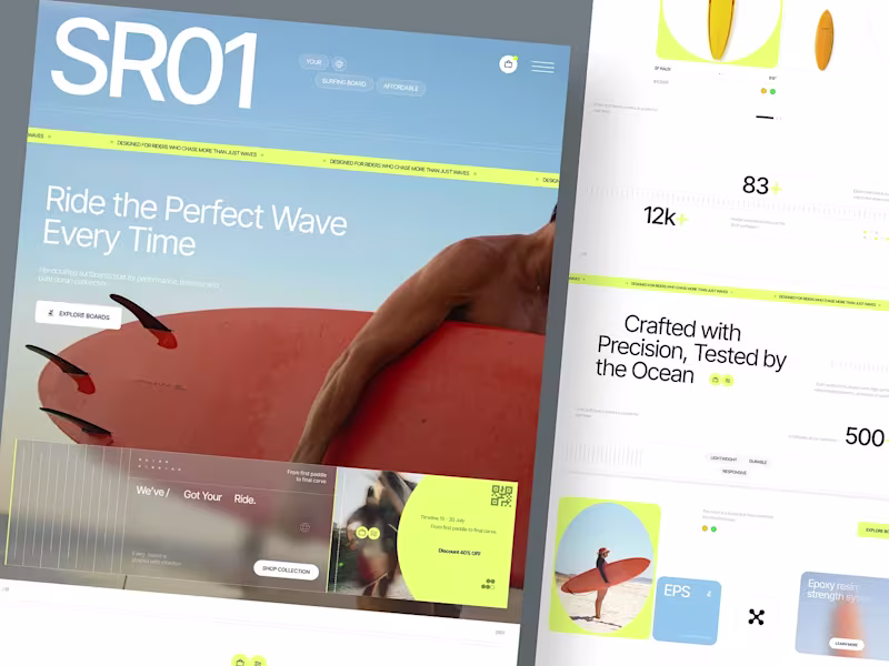 Cover image for SR01 - Surfing Board E-Commerce