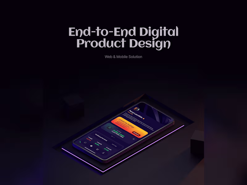 Cover image for End-to-End Digital Product Design: Web & Mobile Solutions