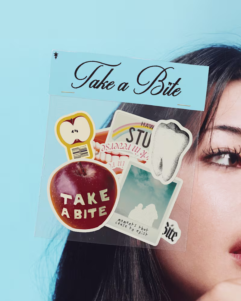 Cover image for Beabadoobee "Take a Bite" Sticker Sheet