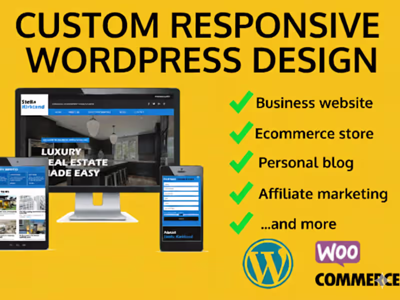 Cover image for I will build a professional, responsive WordPress website.