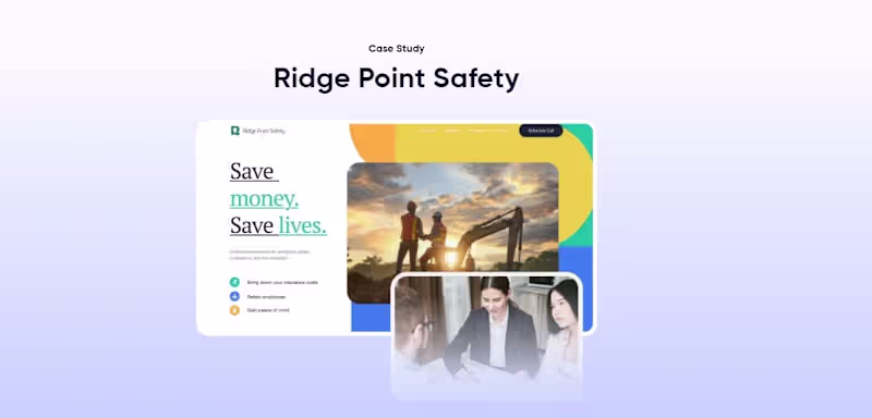 Cover image for Ridge Point Safety Web, Branding, Strategy & Content Writing