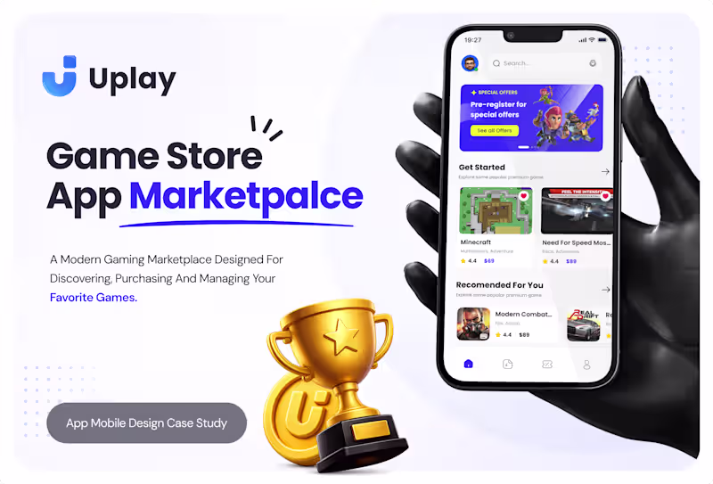 Cover image for UPlay - Gaming Rewards Mobile App UX/UI Case Study