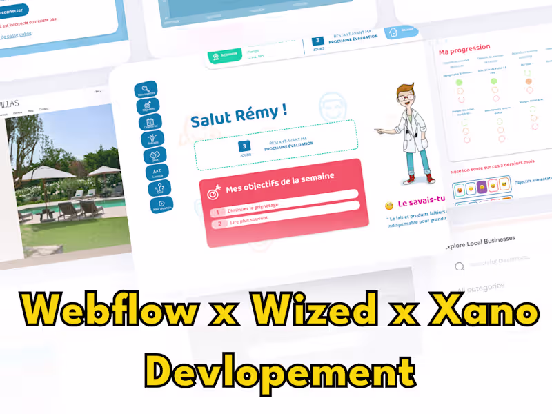Cover image for Turn Webflow website into Web app with Wized functionnalities 