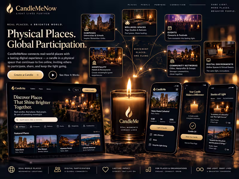 Cover image for CandleMe — Interactive Digital Participation
