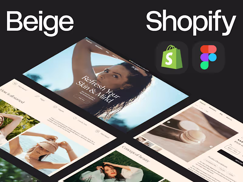 Cover image for I will design ecom, dropshipping shopify website