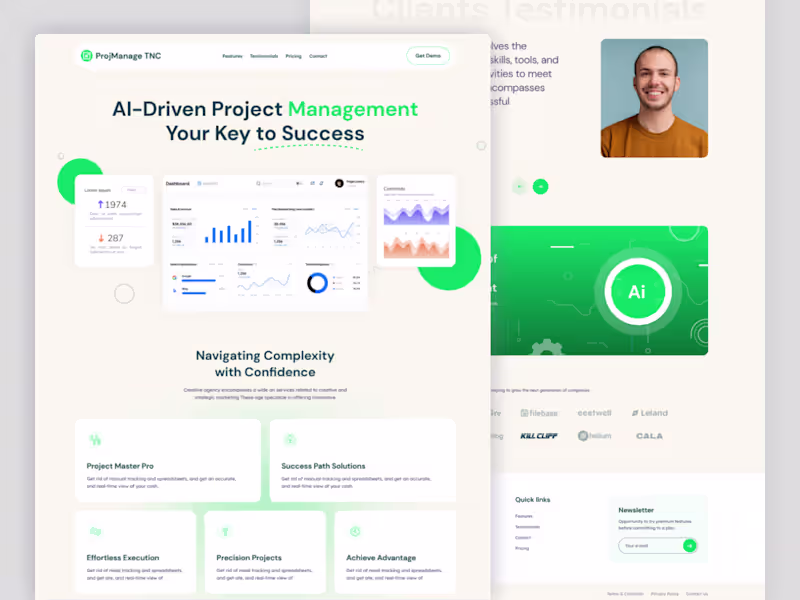 Cover image for ProjManage TNC - Technology Website Template