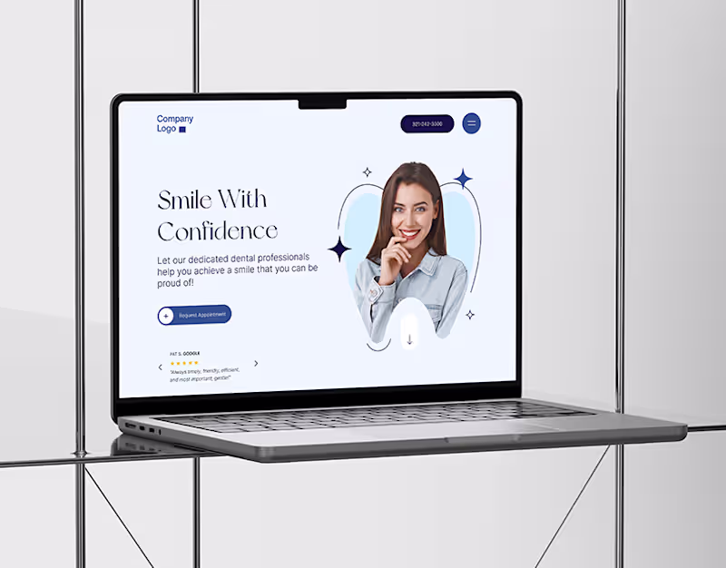 Cover image for Dental Clinic Website | UI/UX | Landing page