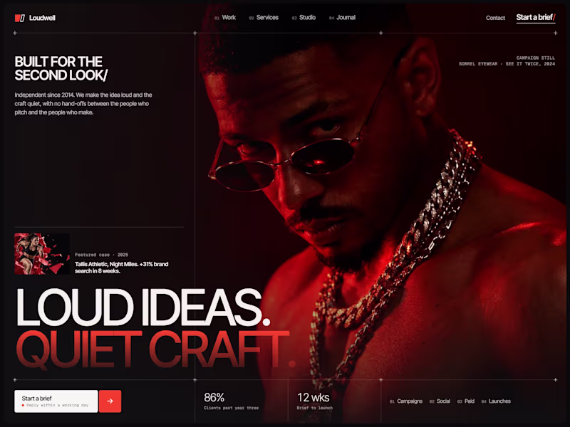 Cover image for Loudwell: Marketing Agency Website