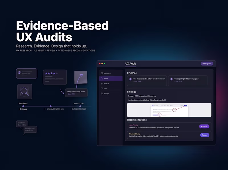 Cover image for Evidence-Based UX Audit for SaaS & AI Products