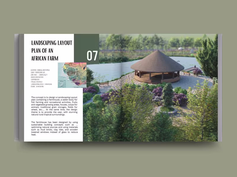 Cover image for Master Plan for a West African Farm ( Landscaping Layout )