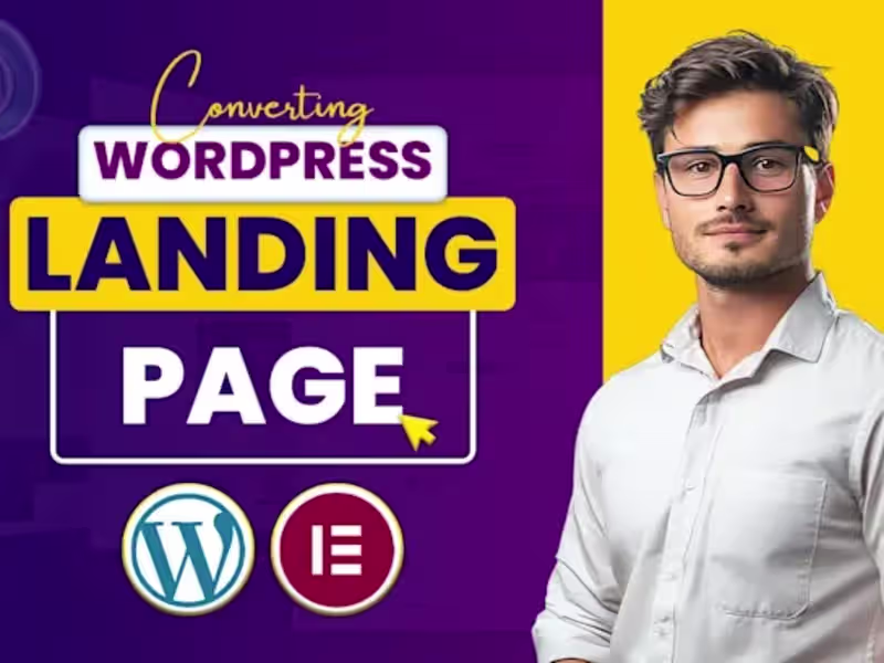 Cover image for I will design a high converting landing page in wordpress