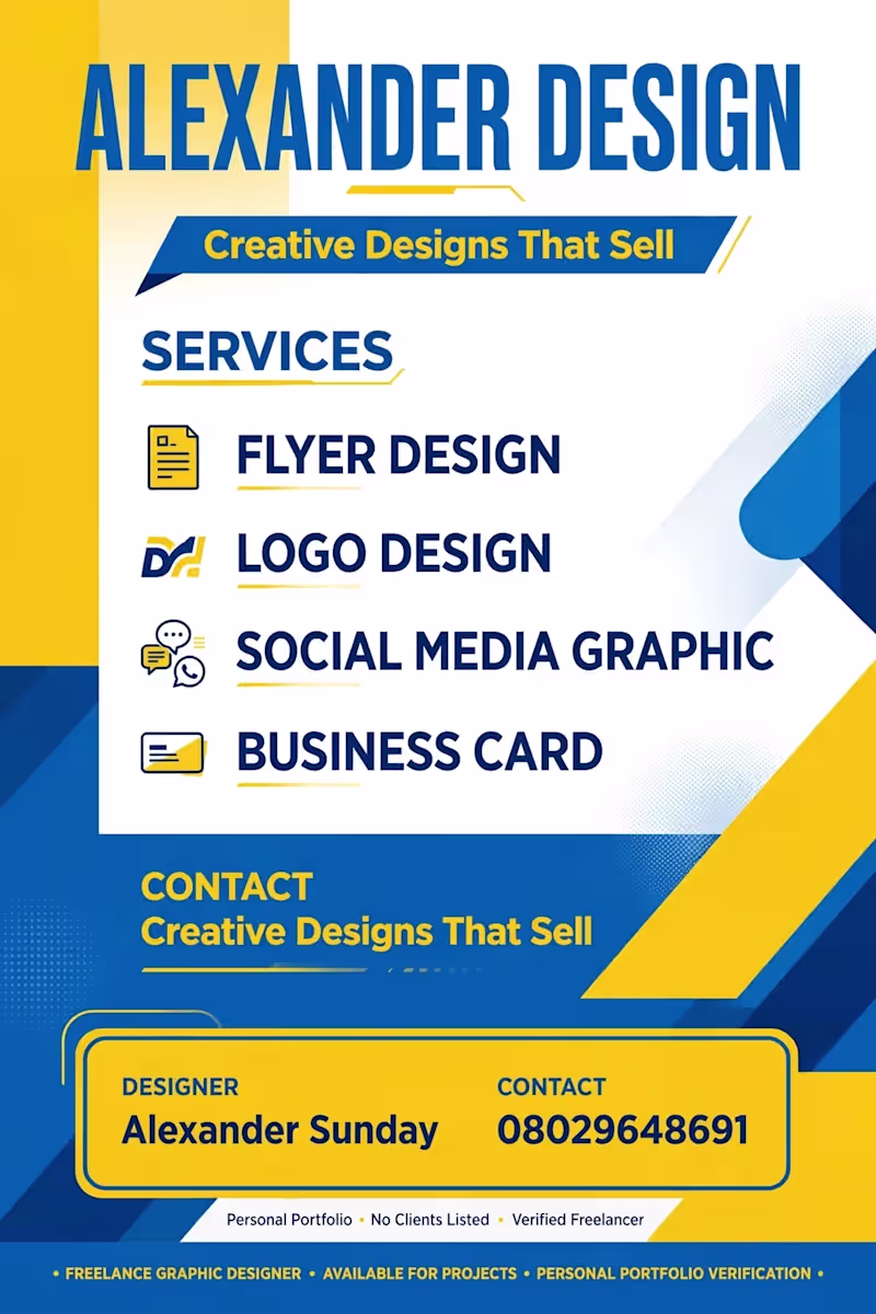 Cover image for Professional Graphic Design - Flyer, Logo, Social Media