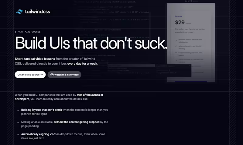 Cover image for Tailwind UI Clone Landing Page