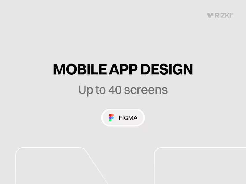 Cover image for Mobile App Design (Figma)