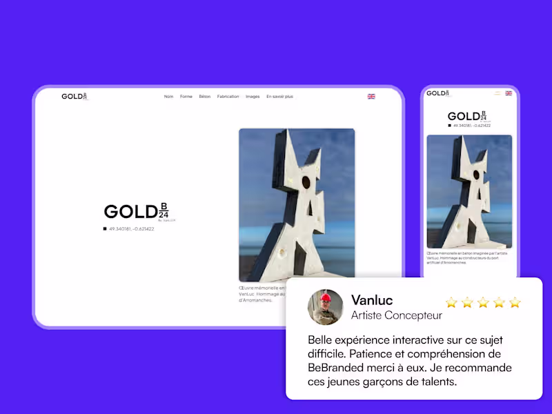 Cover image for Gold B/24 Framer project