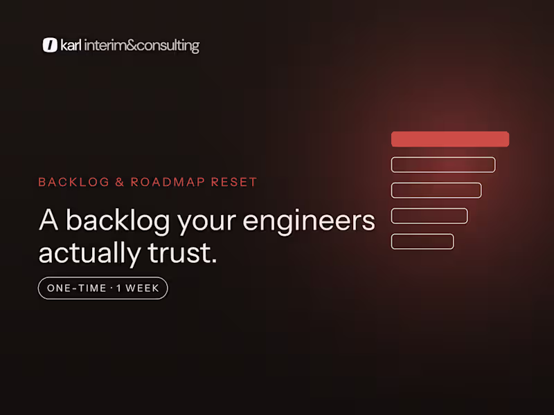 Cover image for Backlog & Roadmap Reset