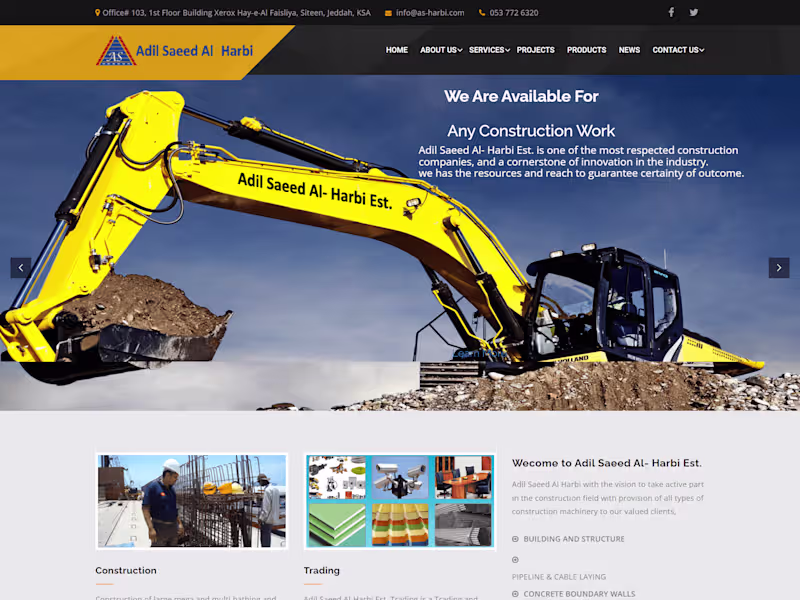 Cover image for Building, Development & Construction Company- Website Design