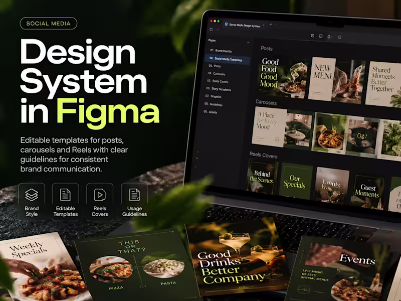 Cover image for Social Media Design System | Figma