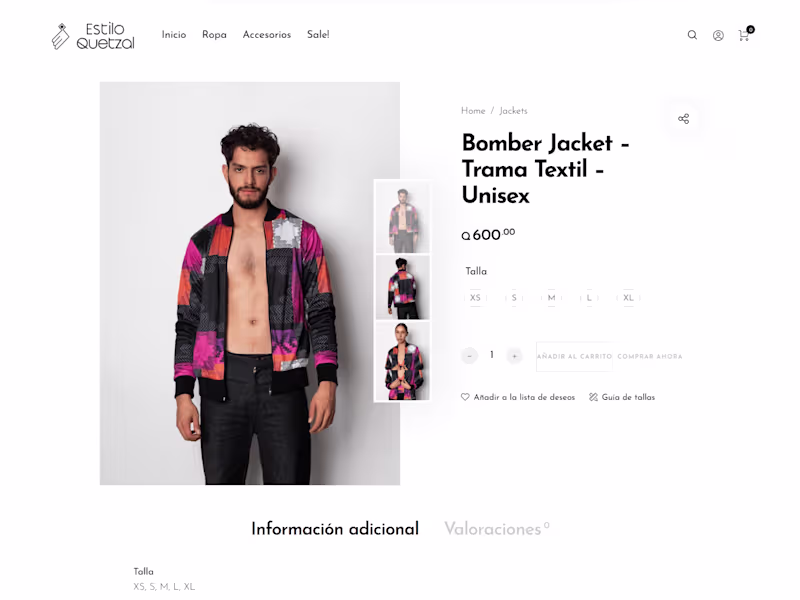 Cover image for Creación de tienda en línea para Estilo Quetzal