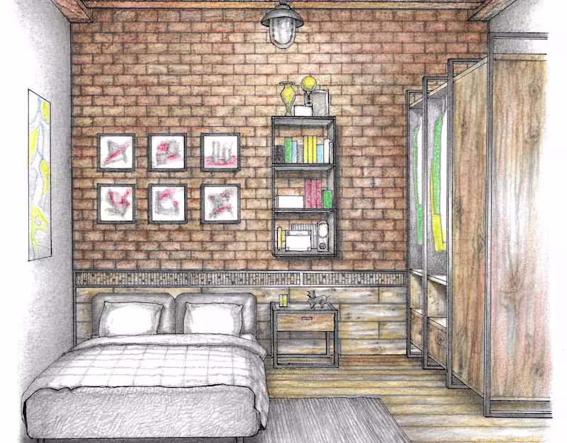 Cover image for Interior design - hand rendering