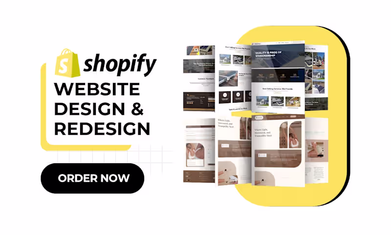Cover image for I Will Build or Redesign Your Shopify Store for Higher Sales