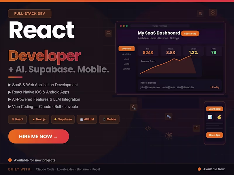 Cover image for AI-Powered Saas/Web Application Development