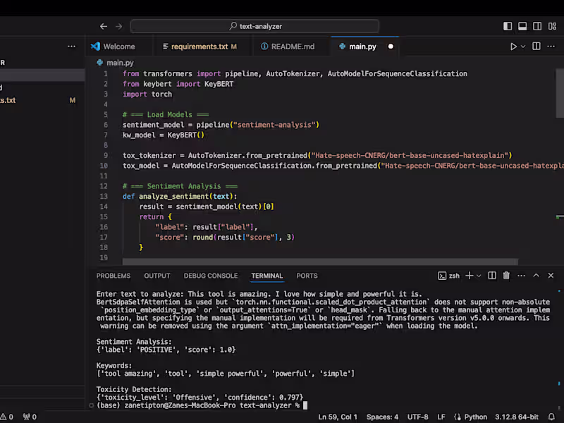 Cover image for Text Analyzer