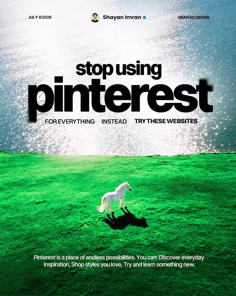 Cover image for I thought Pinterest had everything.
Turns