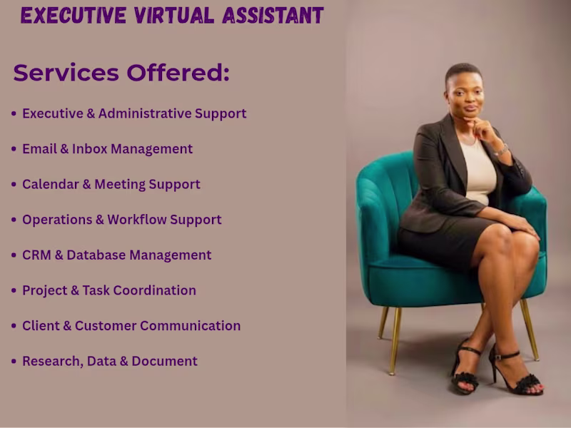Cover image for Executive Assistant | Business Operations & Admin Support