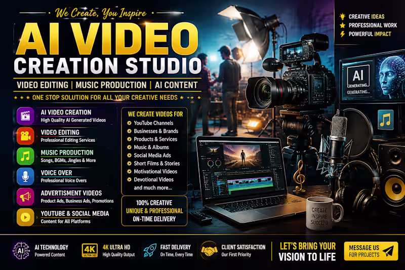Cover image for Ai video creativity studio