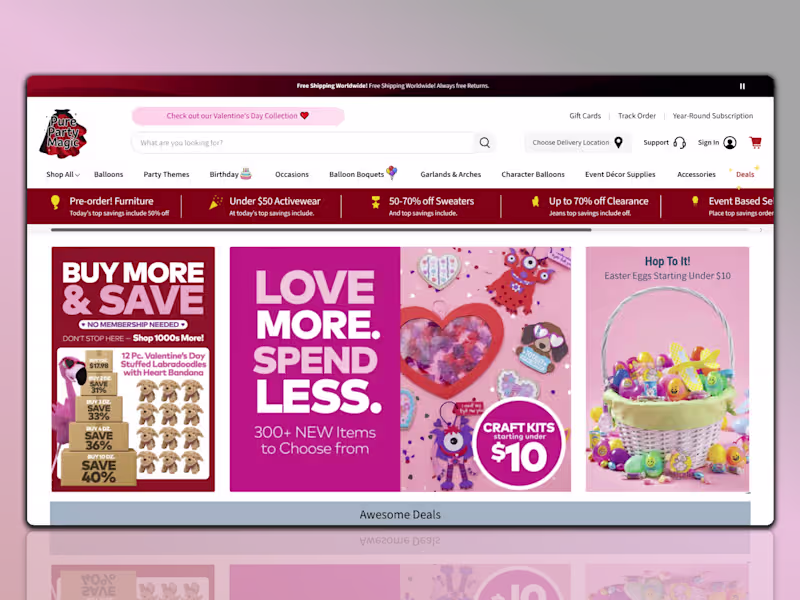 Cover image for Pure Party Magic Shopify Redesign
