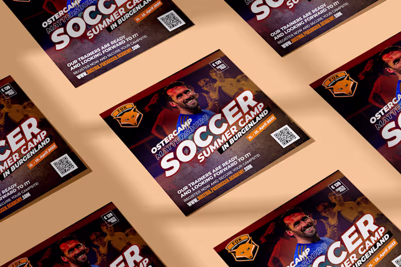 Cover image for Social Media Post Design For Soccer Summer Camp