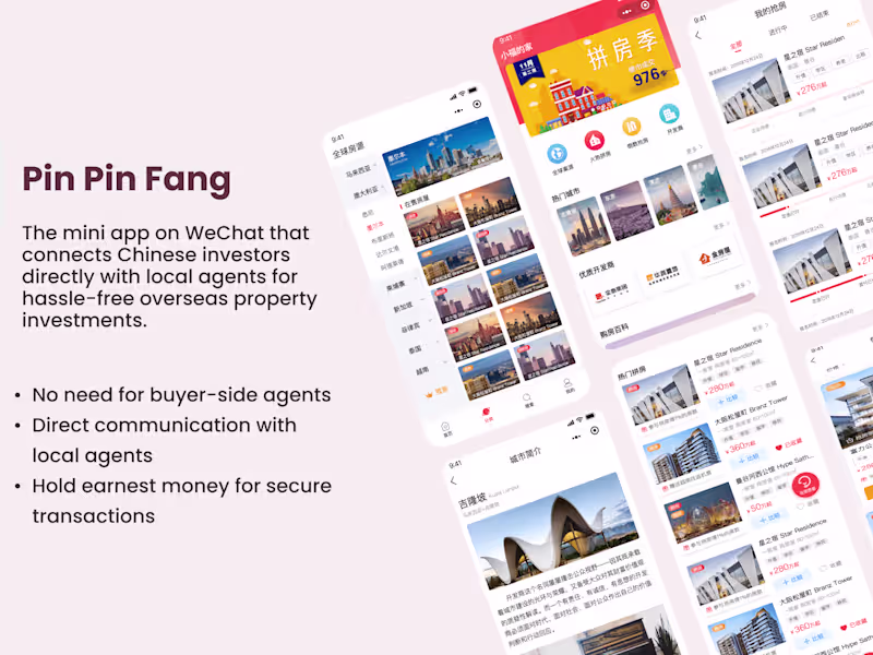 Cover image for Pin Pin Fang-An Overseas Real Estate Platform