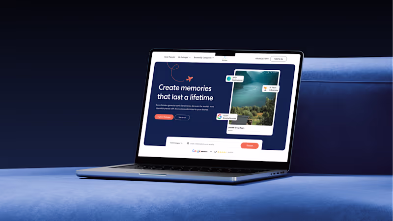 Cover image for Turning a cluttered travel website into a seamless experience