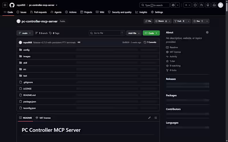 Cover image for PC Controller MCP Server —