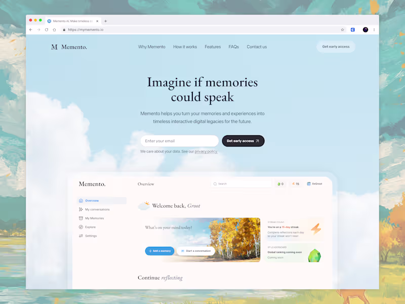 Cover image for Memento AI: AI-powered Personal Knowledge & Memory Management