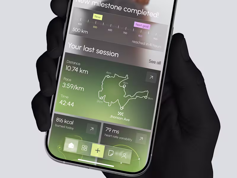 Cover image for Two Visual Directions for a Health Tracking App